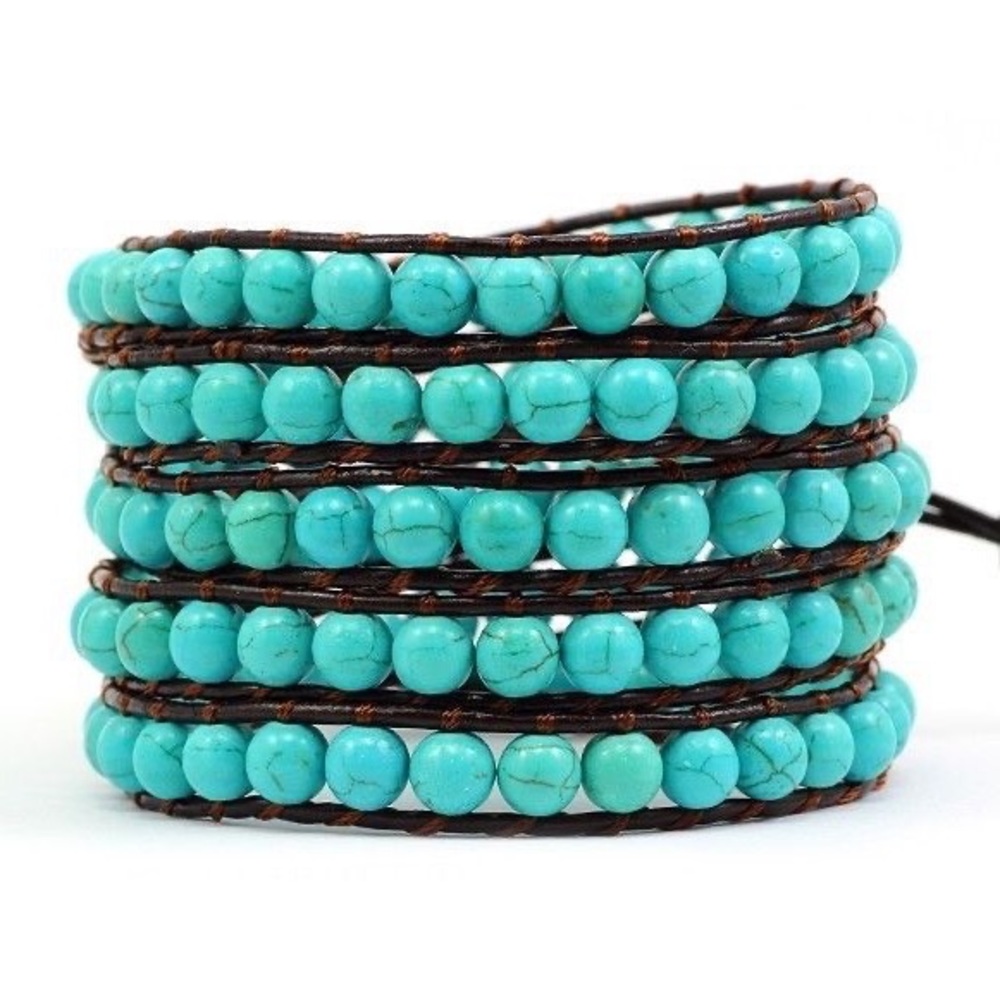 HARD TO FIND Victoria Emerson Turquoise Wrap Bracelet